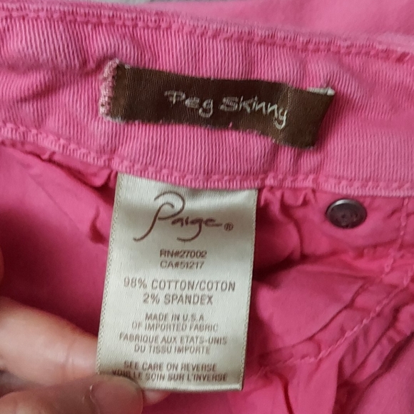 Paige demin peg skinny in pink - Picture 3 of 4